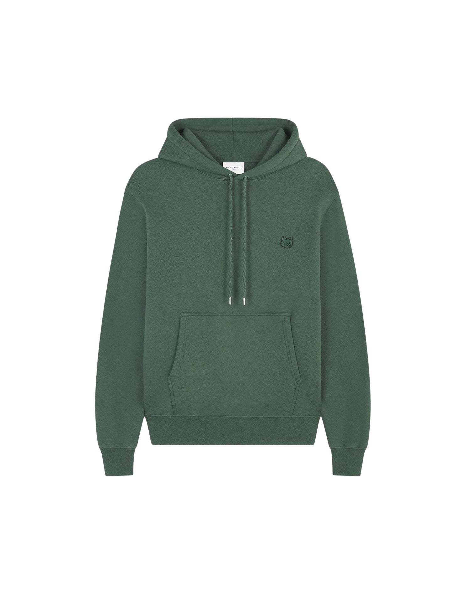 Bold Fox Head hoody with crest - Bottle Green
