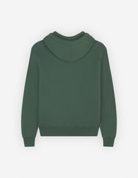 Bold Fox Head hoody with crest - Bottle Green