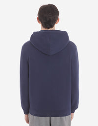 Long-sleeved hoodie - Ink Blue