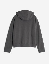 Bold Fox Head oversize hoody with crest - Dark Grey Melange