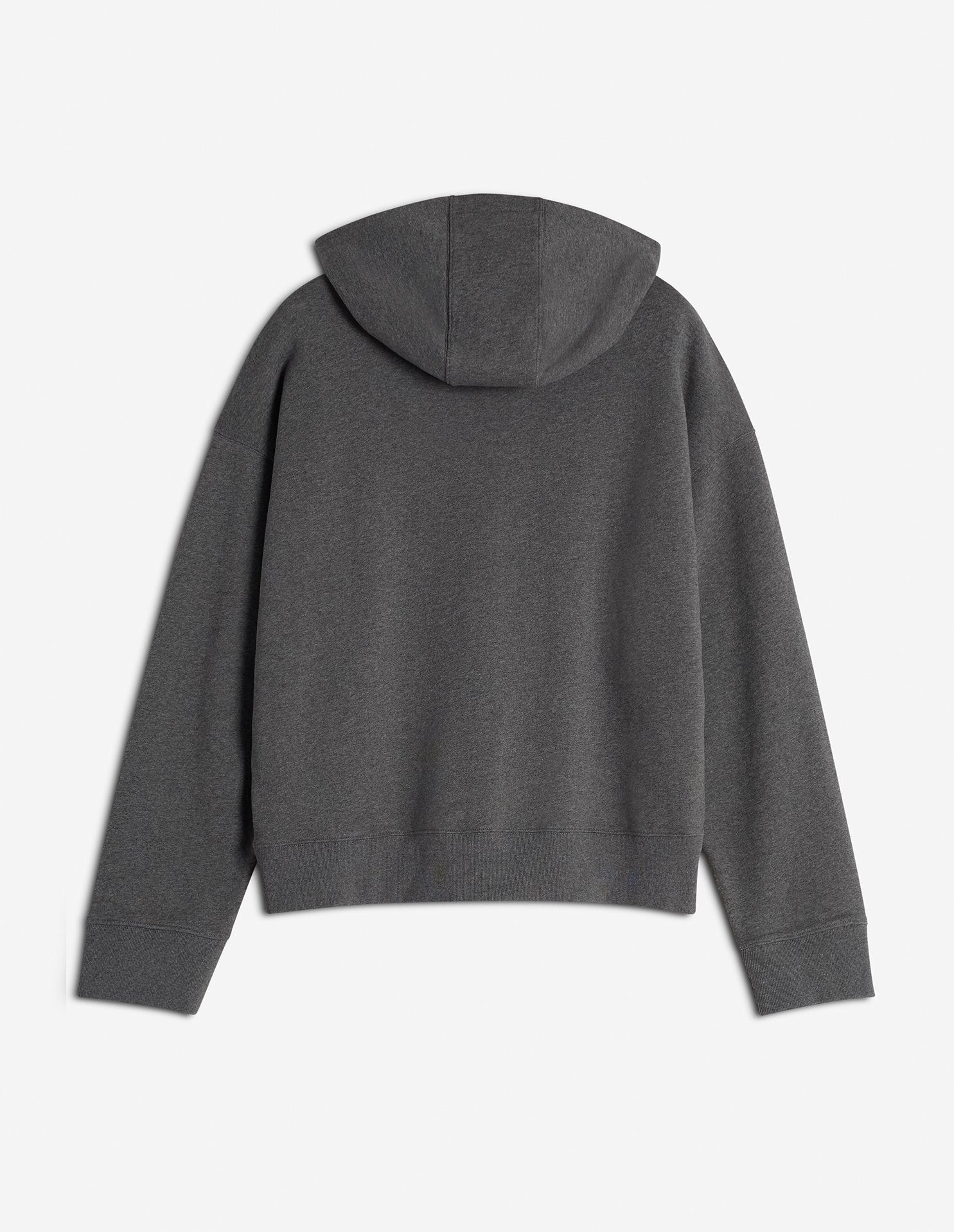 Bold Fox Head oversize hoody with crest - Dark Grey Melange