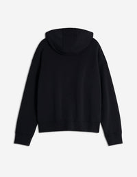 Sweat à capuche Bold Fox Head oversize avec écusson - Black