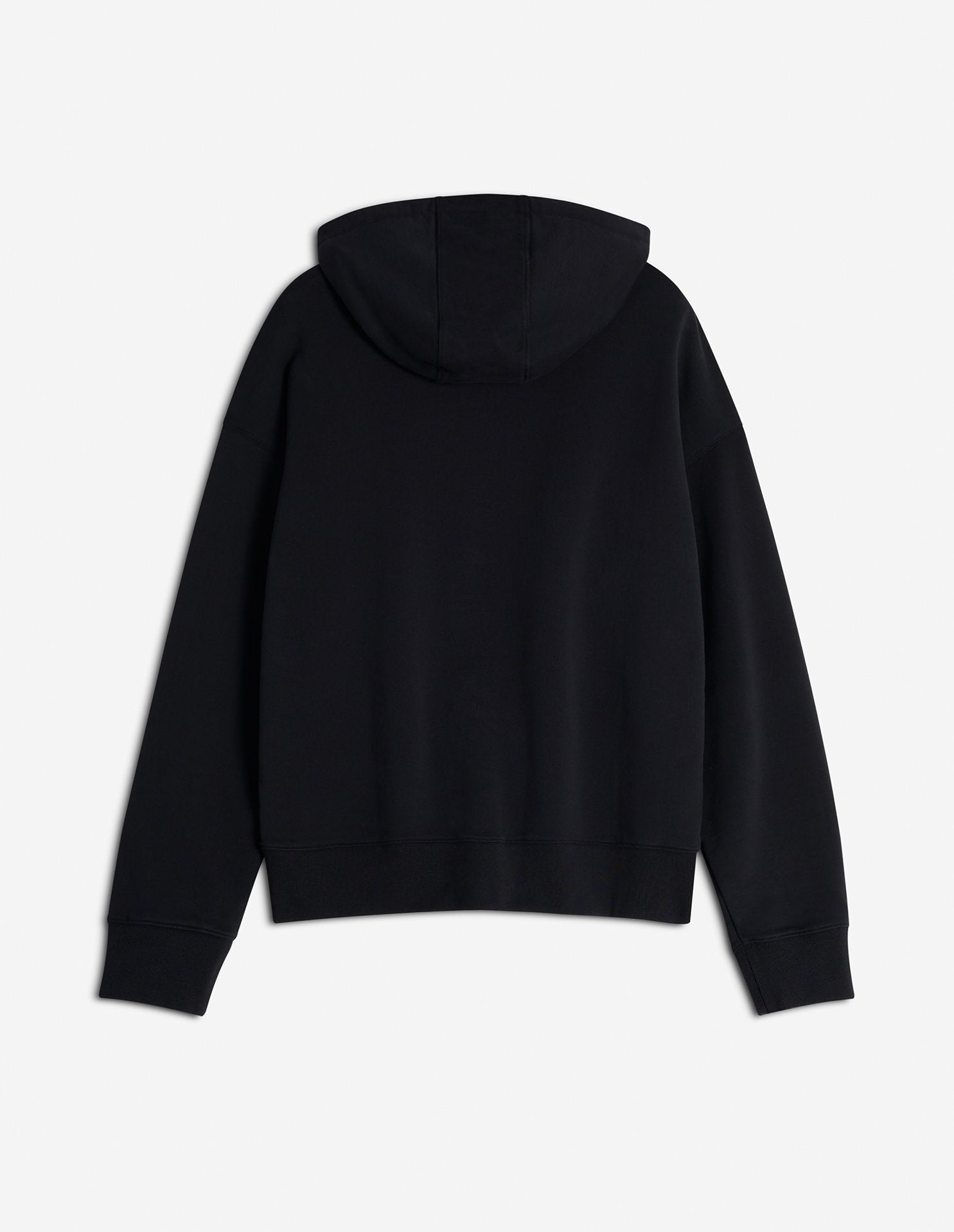 Sweat à capuche Bold Fox Head oversize avec écusson - Black