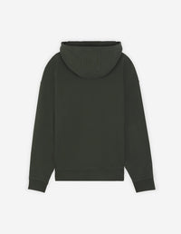 Sweat à capuche Bold Fox Head oversize avec écusson - Ranger Green