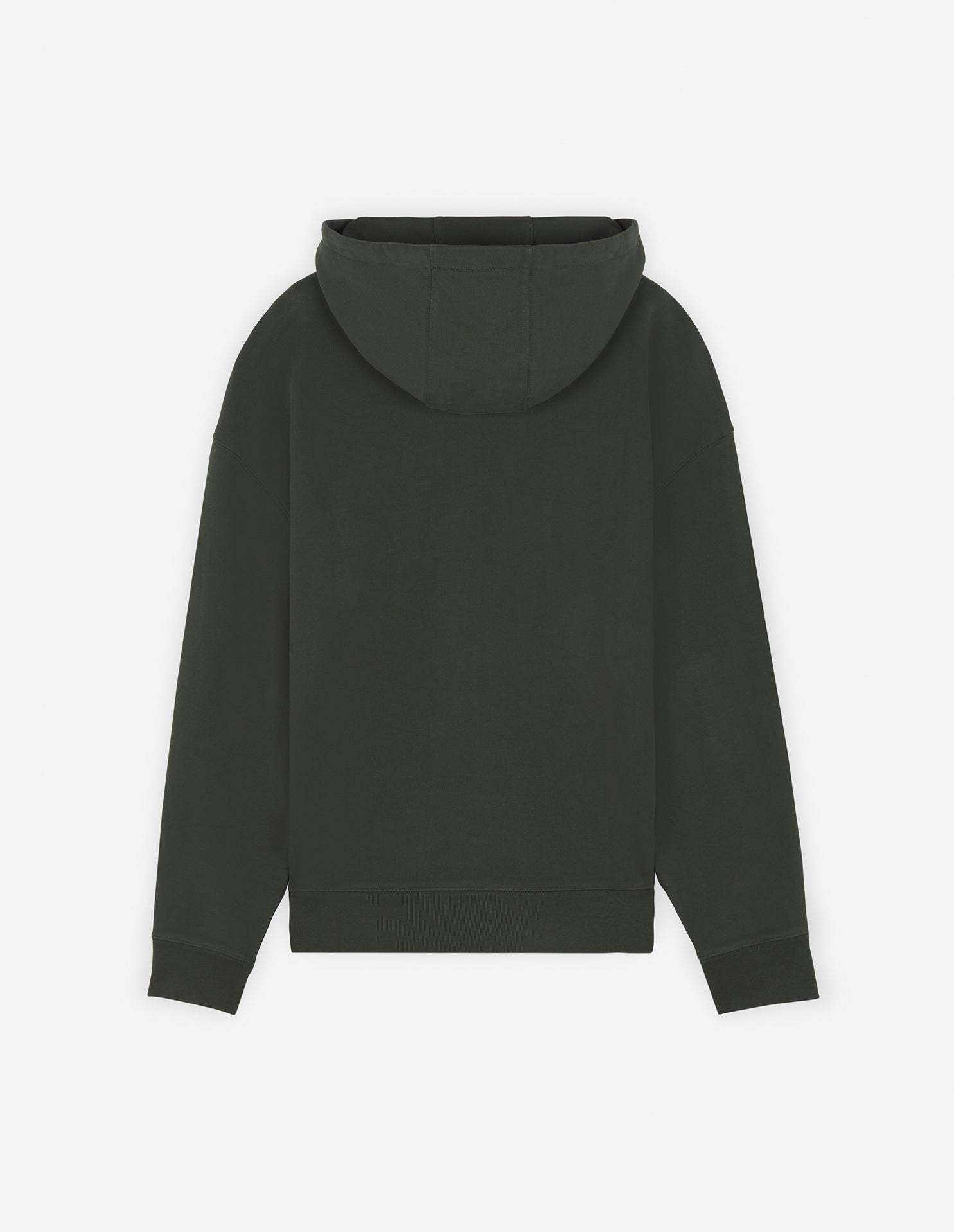 Sweat à capuche Bold Fox Head oversize avec écusson - Ranger Green