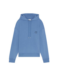 Sweat à capuche Bold Fox Head oversize avec écusson - Hampton Blue