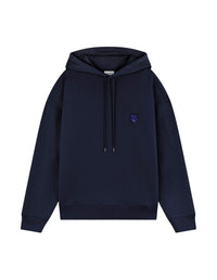 Sweat à capuche Bold Fox Head oversize avec écusson - Deep Navy