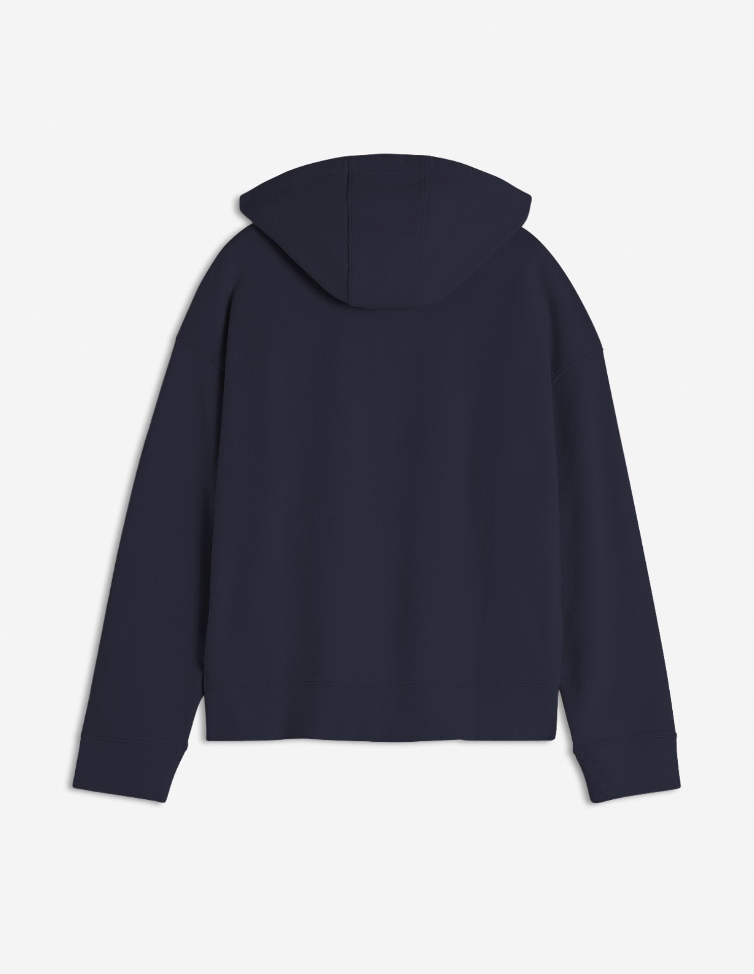 Bold Fox Head oversize hoody with crest - Deep Navy