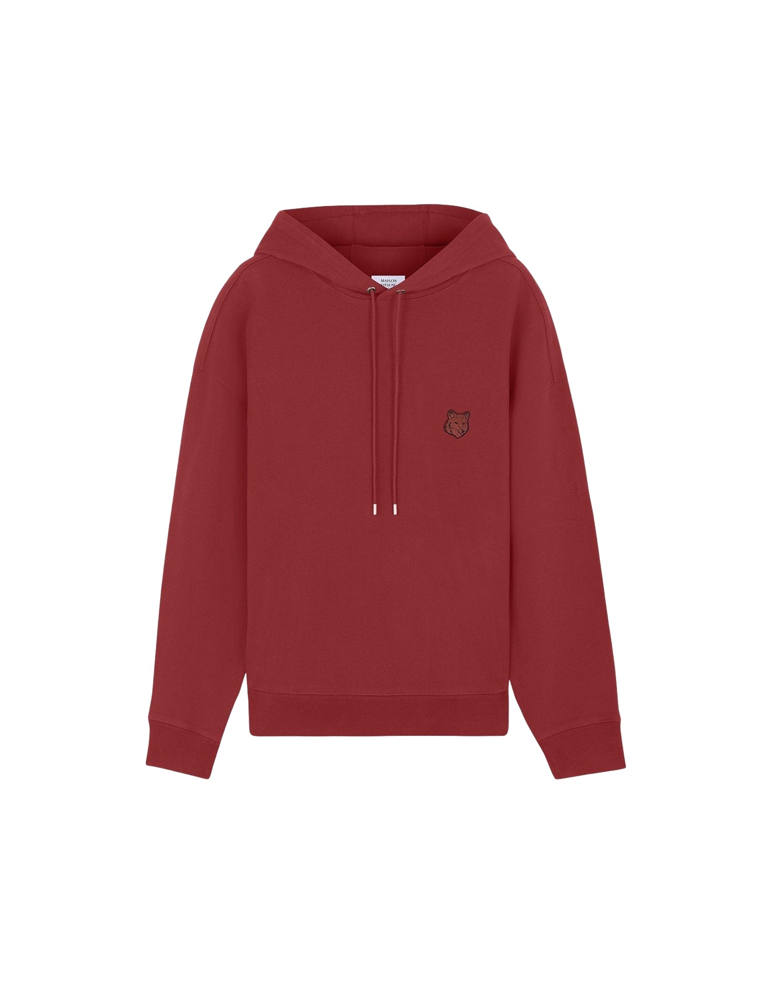 Sweat à capuche Bold Fox Head oversize avec écusson - Teak