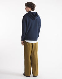 Long-sleeved hoodie - Ink Blue