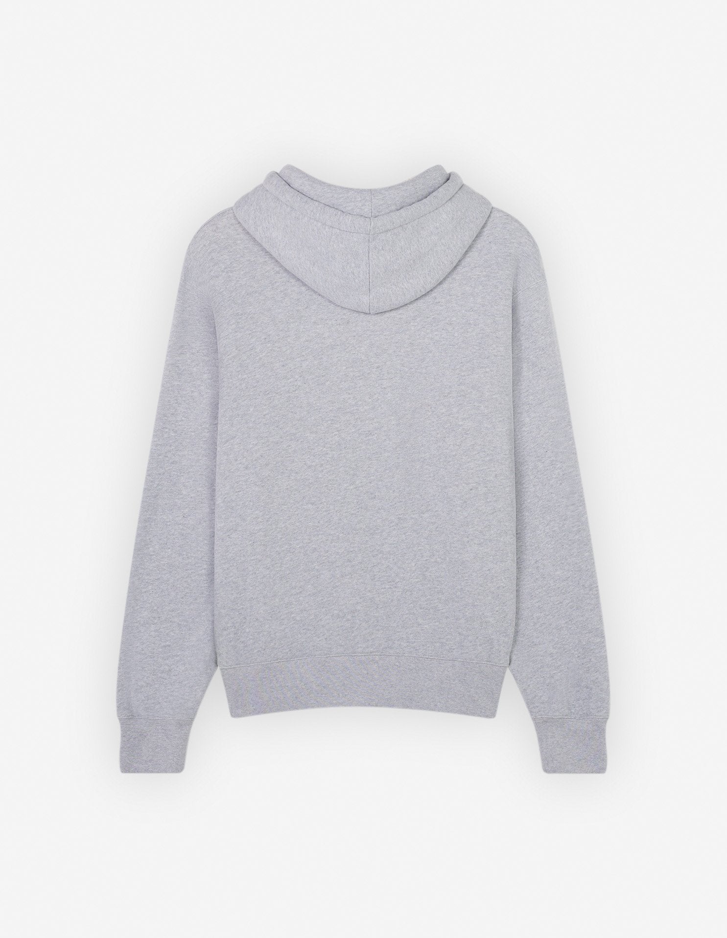 Hoodie with floral lettering - Light Grey Melange