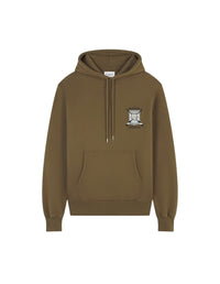 Sweat à capuche brodé - Khaki