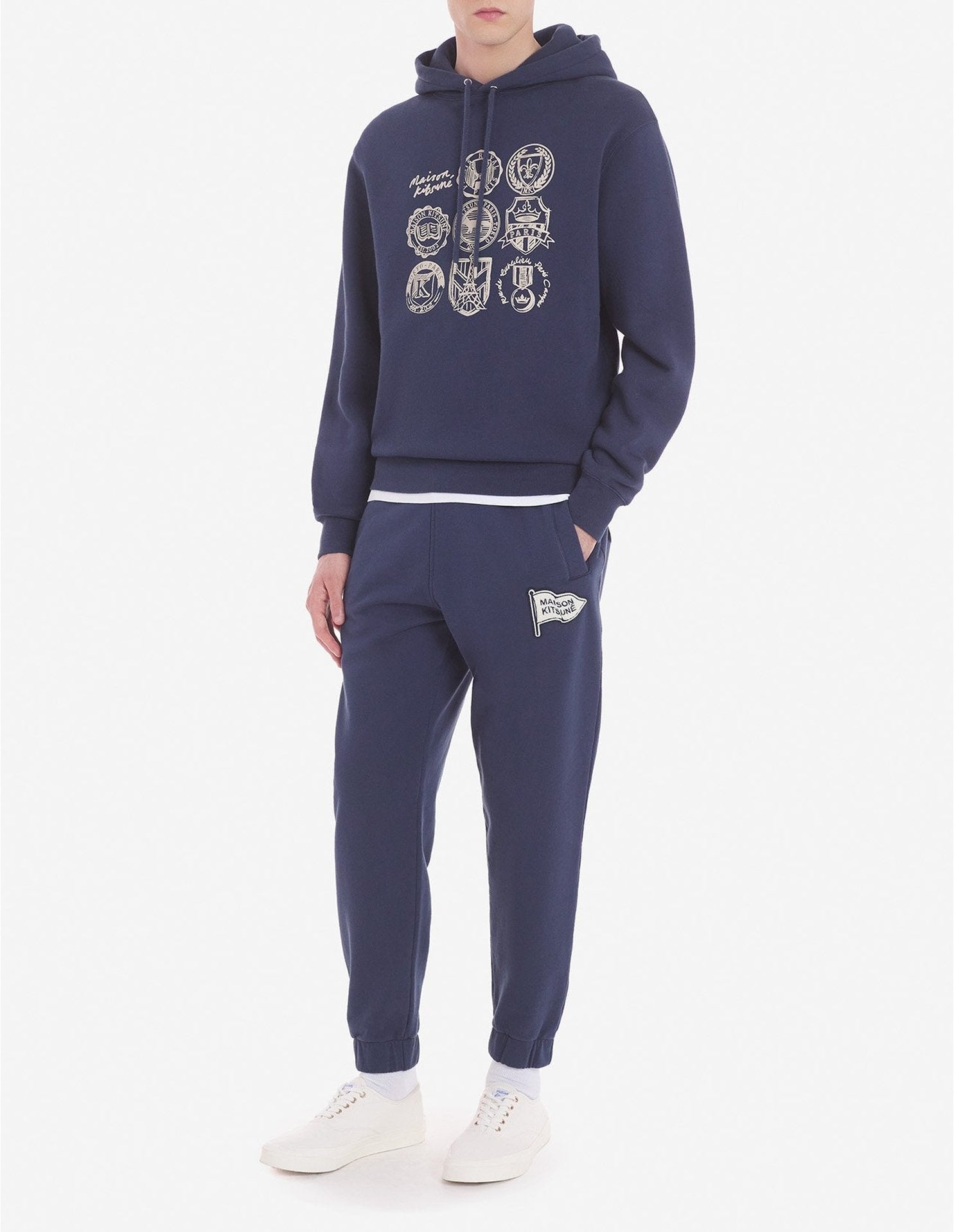 Long-sleeved hoodie - Ink Blue
