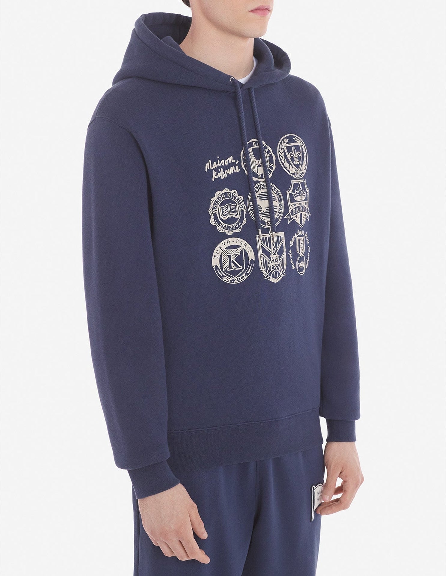 Long-sleeved hoodie - Ink Blue
