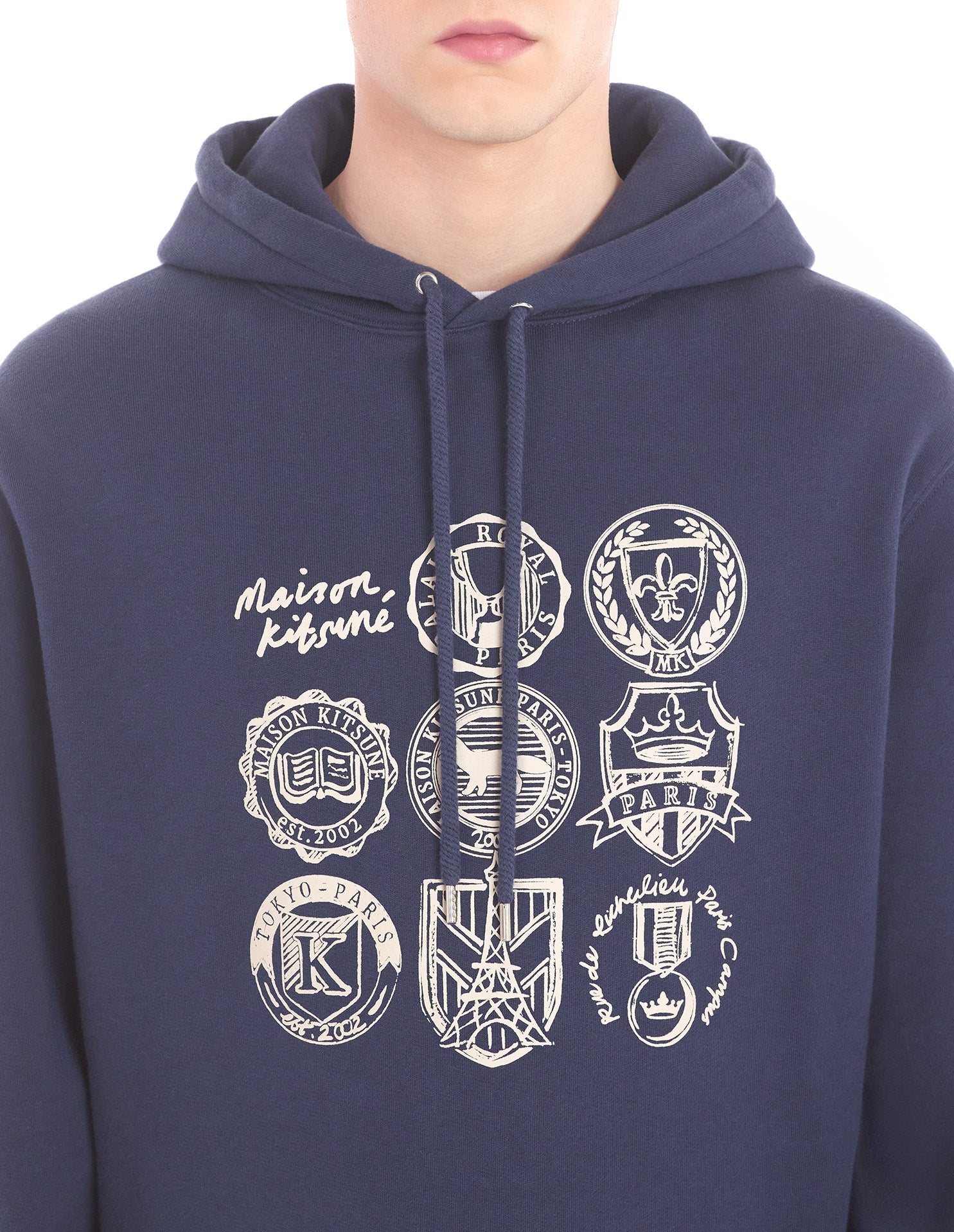 Long-sleeved hoodie - Ink Blue
