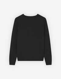 Long-sleeved wool jumper - Black