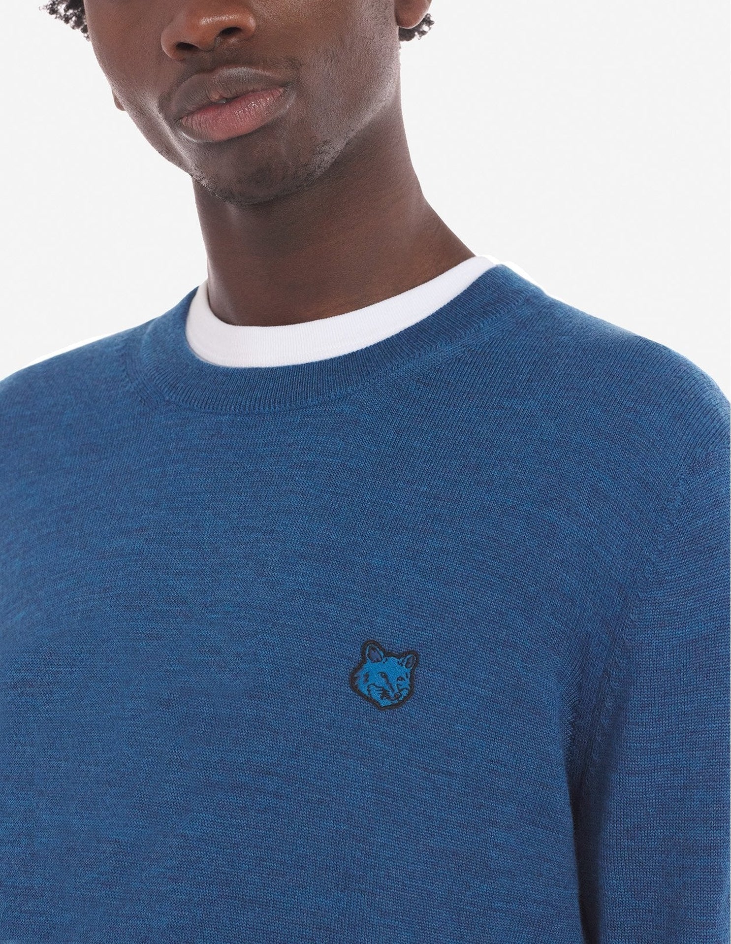 Pull à manches longues en laine - Sapphire