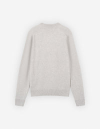 Baby Fox long-sleeved wool jumper - Light Grey Melange
