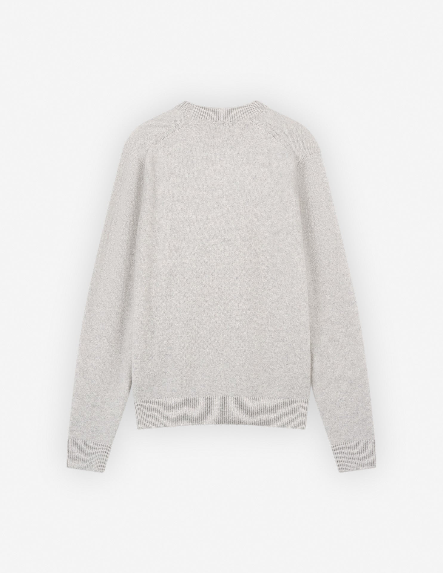 Baby Fox long-sleeved wool jumper - Light Grey Melange