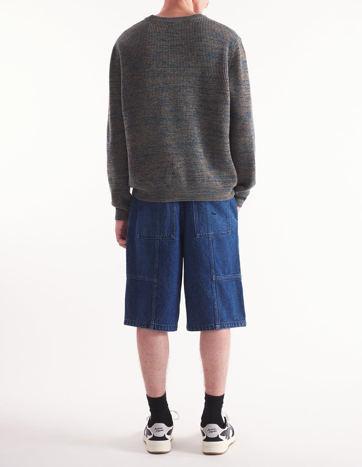 Embroidered wool jumper - Birch & Lake Blue