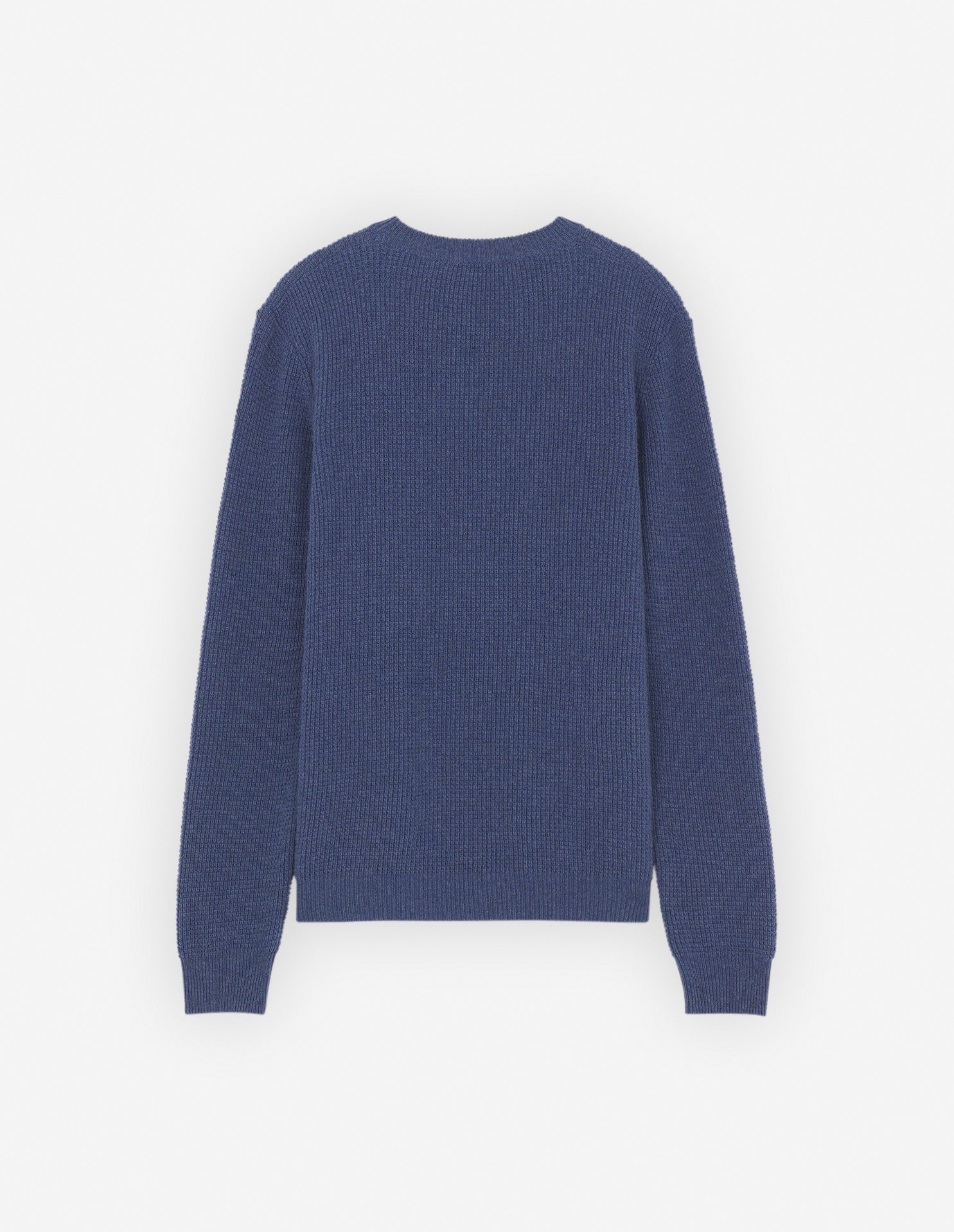 Embroidered wool jumper - Storm Blue