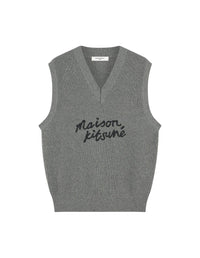 Pull sans manches en laine - Dark Grey Melange