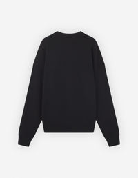 Pull à manches longues imprimé en laine - Black