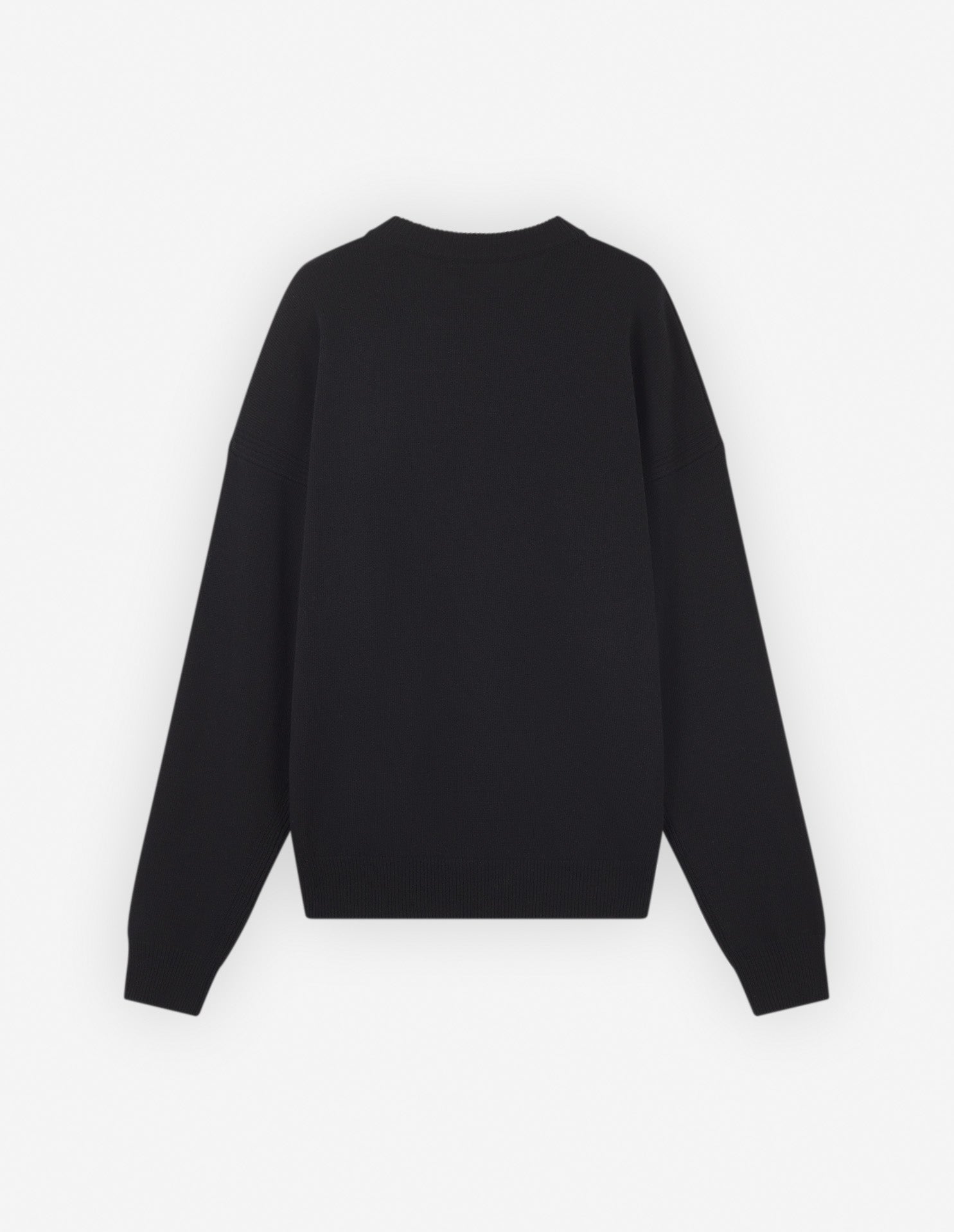 Pull à manches longues imprimé en laine - Black