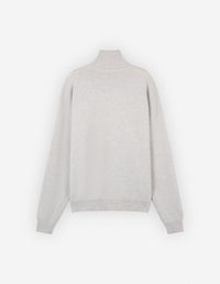 Pull à col roulé en laine - Light Grey Melange