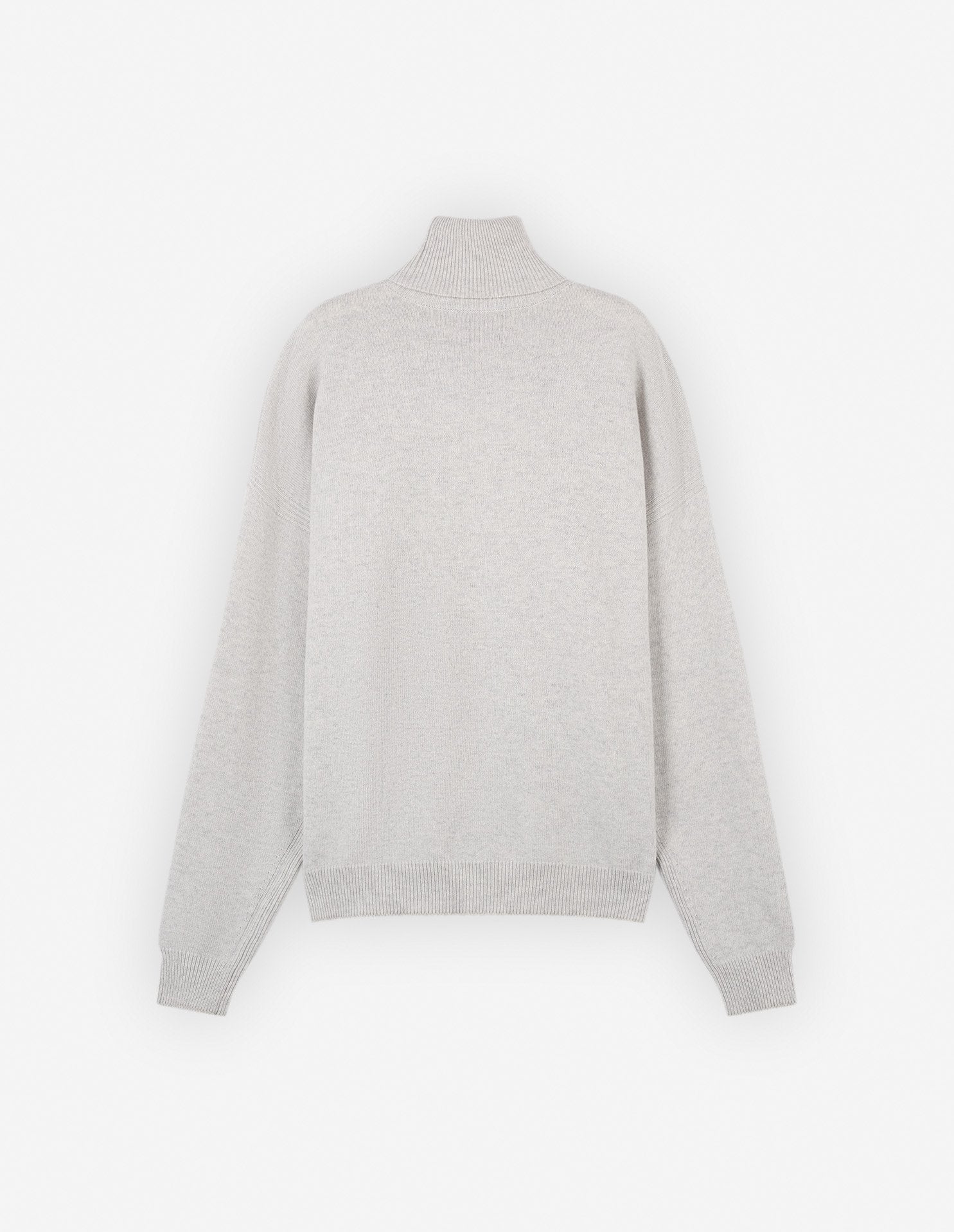 Pull à col roulé en laine - Light Grey Melange