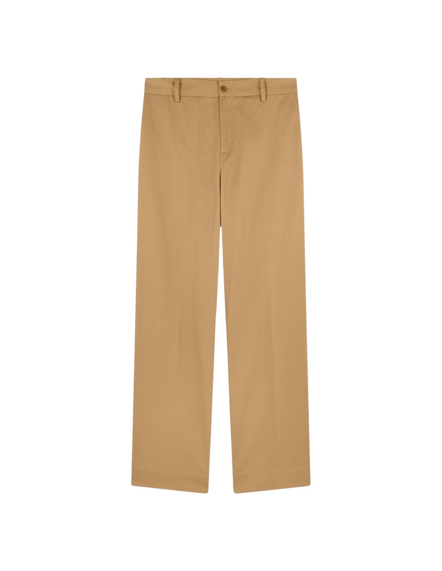 Straight-leg chino trousers - Beige
