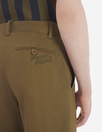 Pantalon chino droit à poche - Khaki