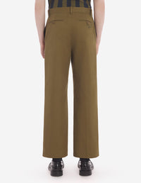 Pantalon chino droit à poche - Khaki