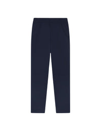 Straight-leg trousers with elasticated waistband - Ink Blue