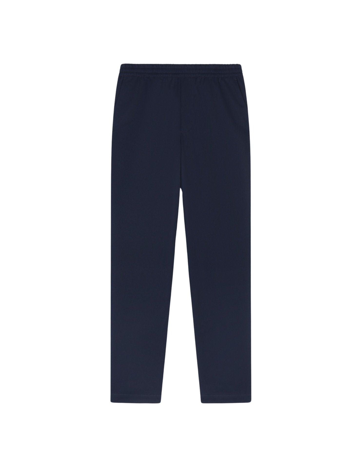 Straight-leg trousers with elasticated waistband - Ink Blue