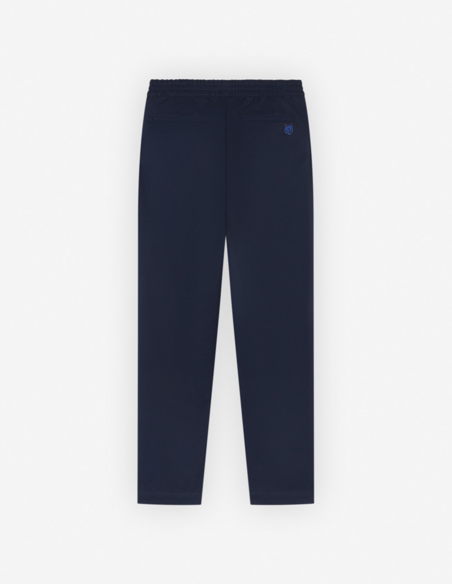 Straight-leg trousers with elasticated waistband - Ink Blue