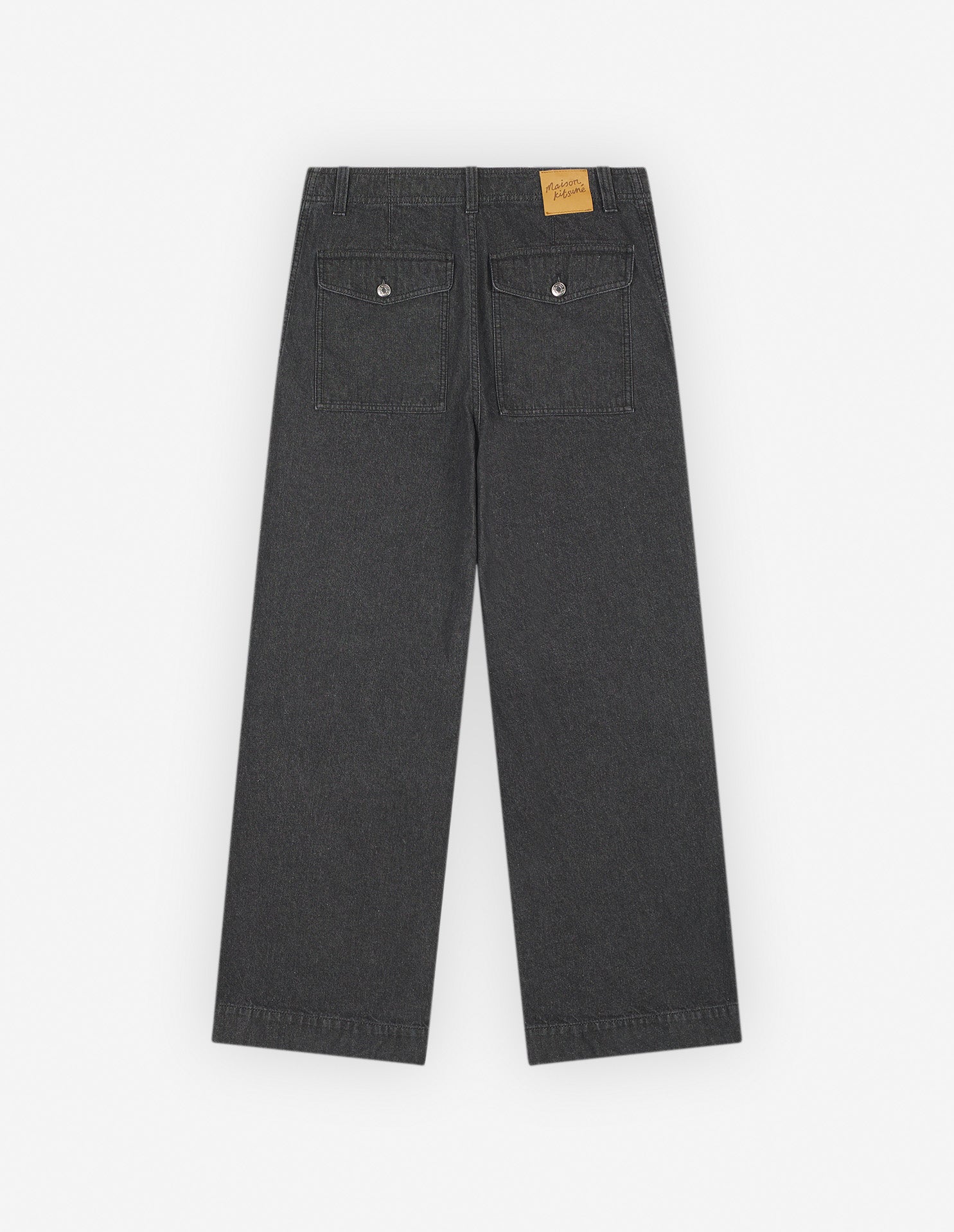 Denim patch trousers - Washed Black
