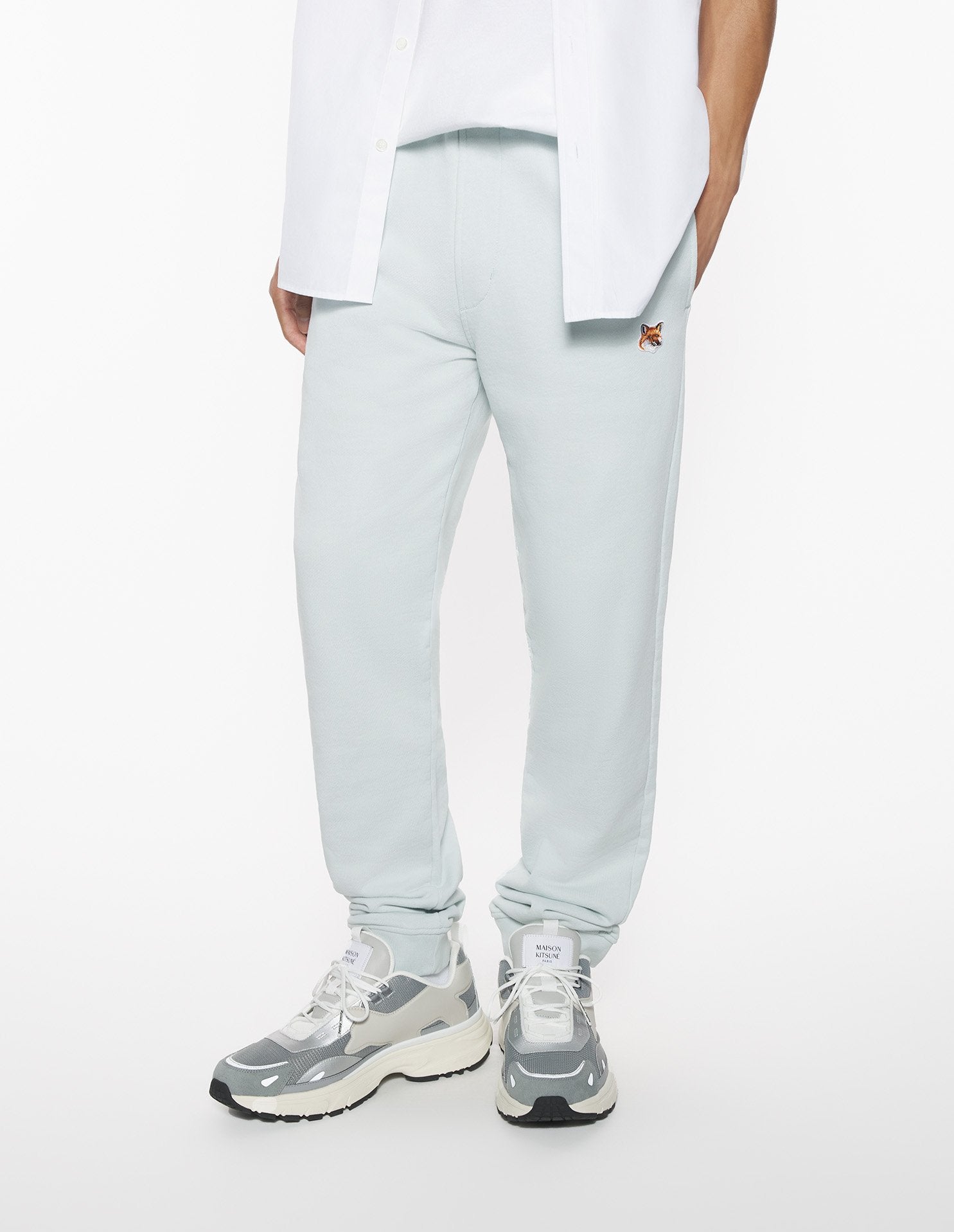 Track trousers with crest - Cirrus Blue