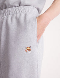 Track trousers with badge - Light Grey Melange