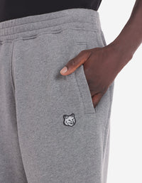 Fox sweatpants with crest - Medium Grey Melange