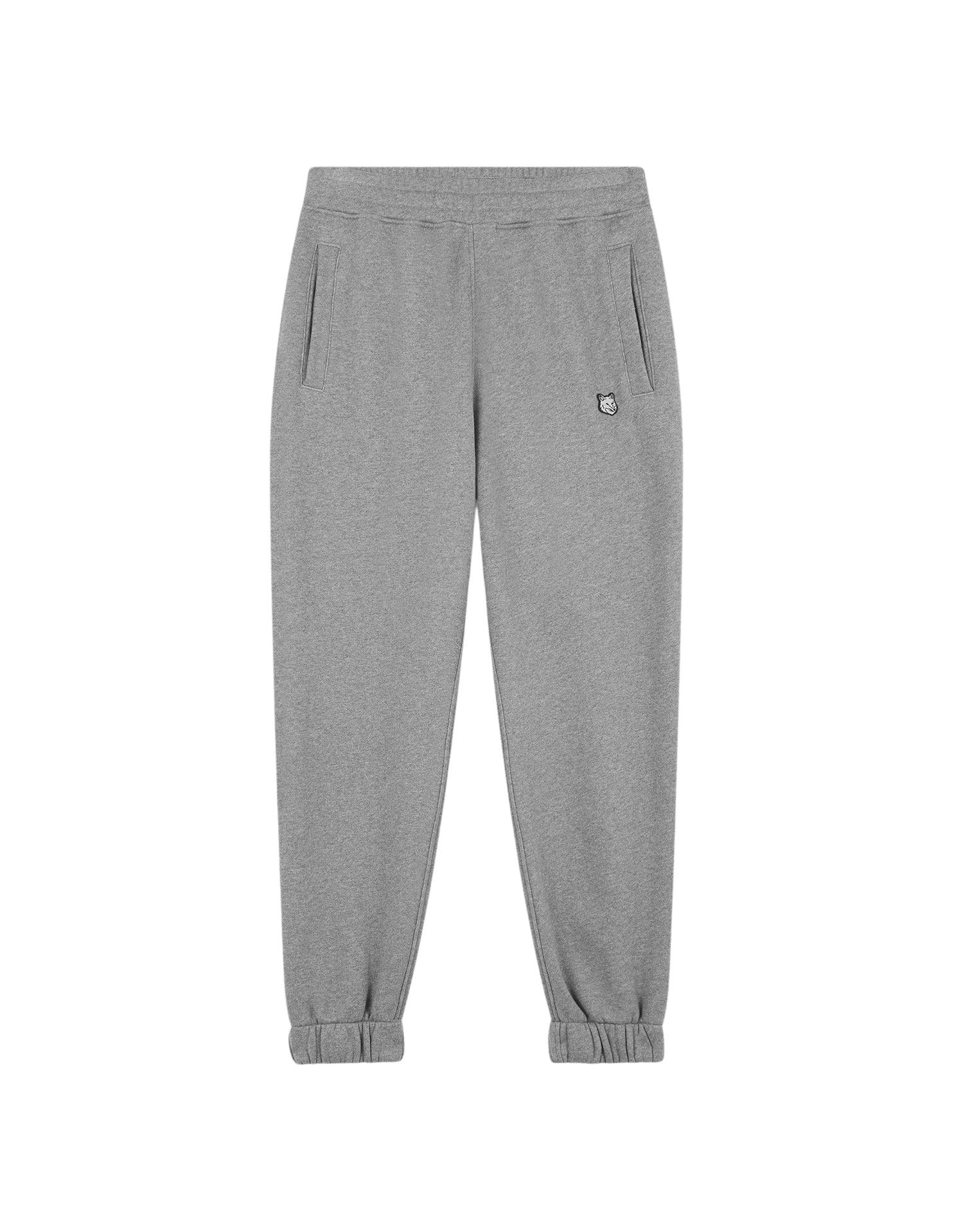 Fox sweatpants with crest - Medium Grey Melange