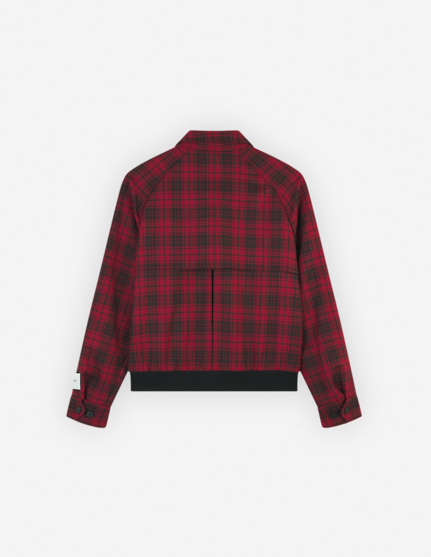 Straight cut wool Harrington jacket - Clay Pecan Check