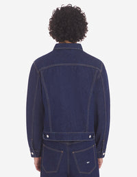 Button-down denim jacket - Washed Indigo