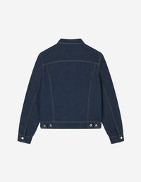 Button-down denim jacket - Washed Indigo