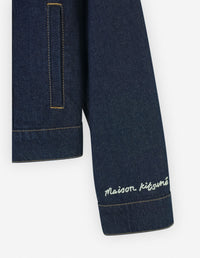 Button-down denim jacket - Washed Indigo