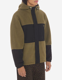 Blouson à capuche polaire - Khaki