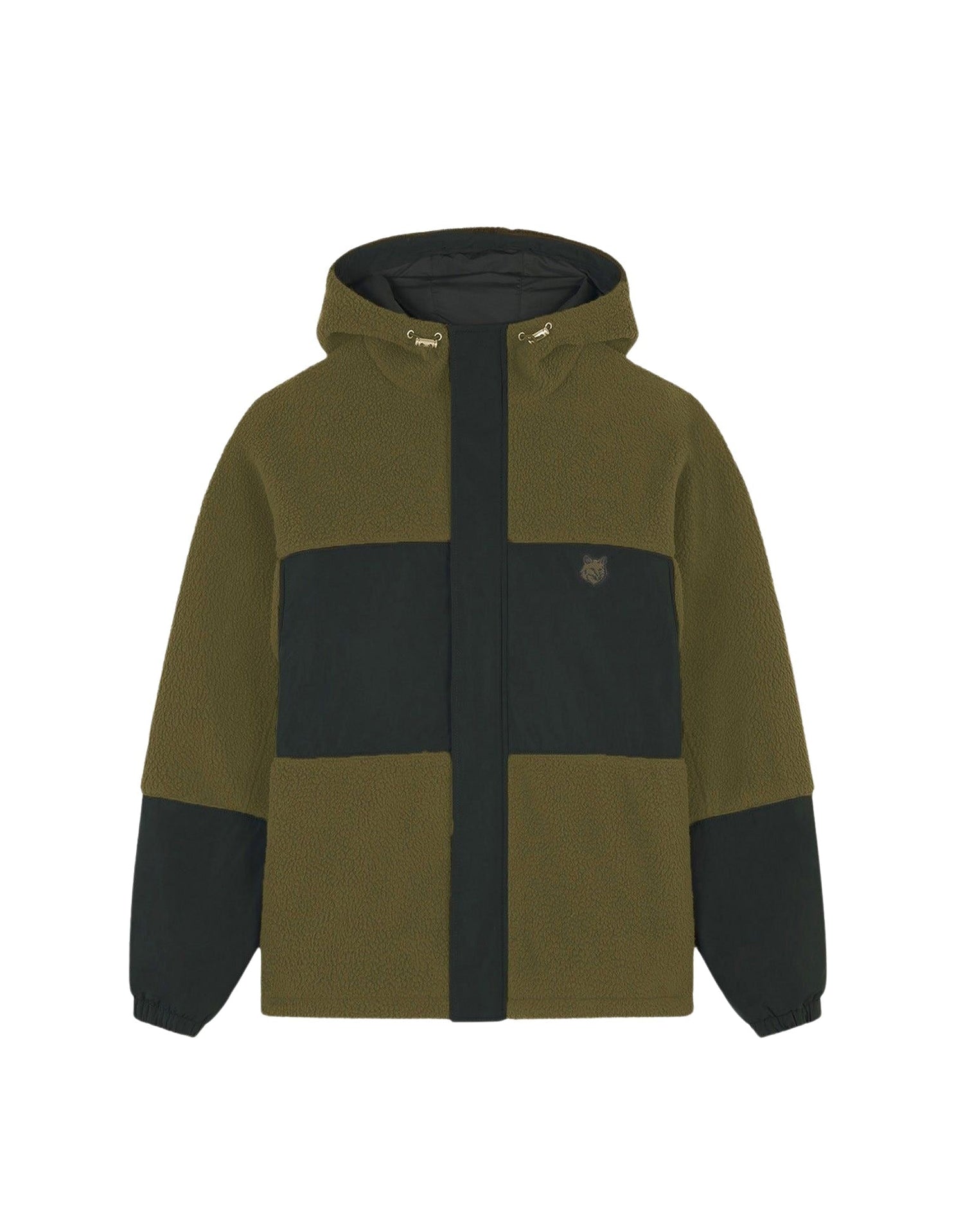 Blouson à capuche polaire - Khaki