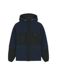 Fleece hooded jacket - Ink Blue
