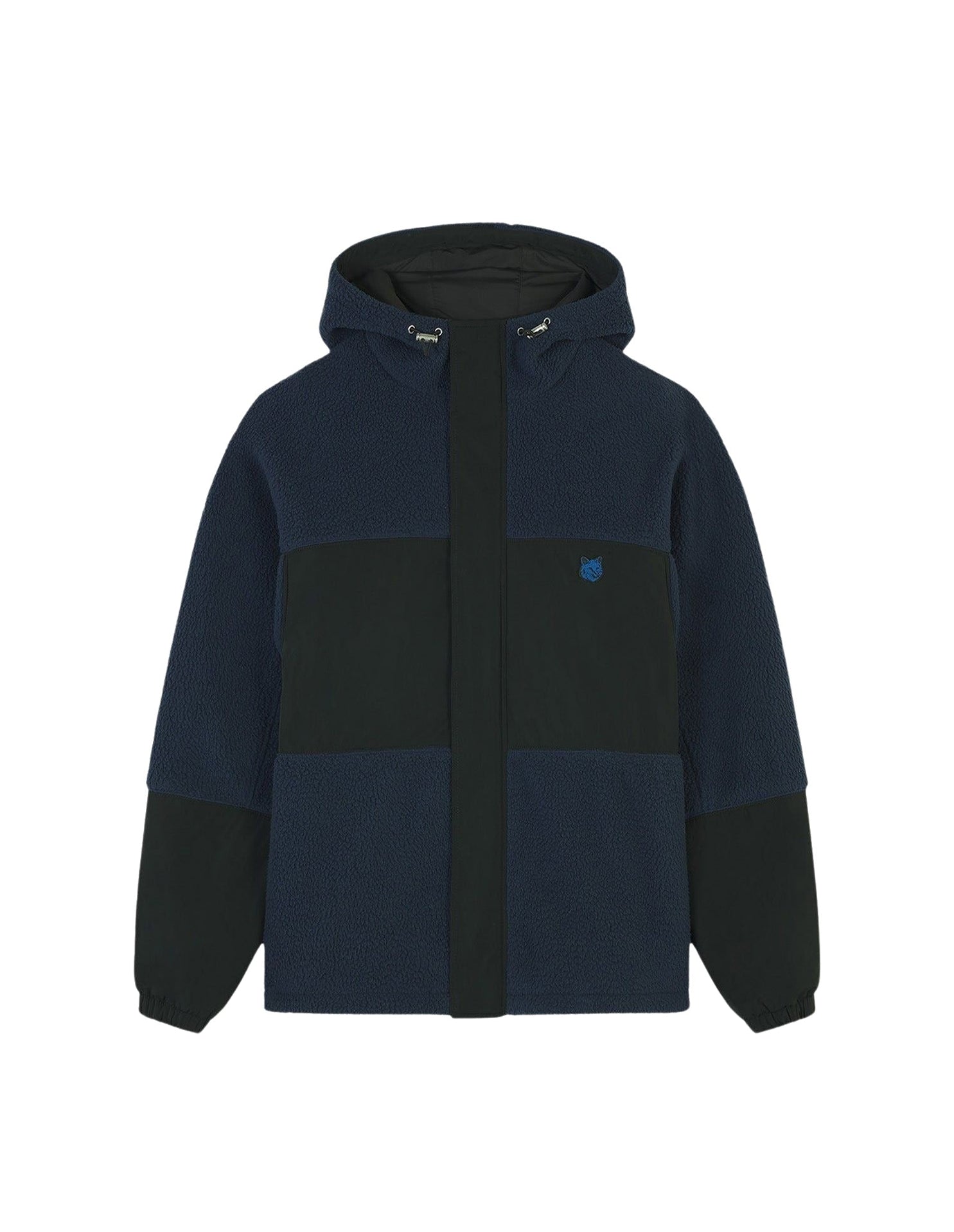 Fleece hooded jacket - Ink Blue