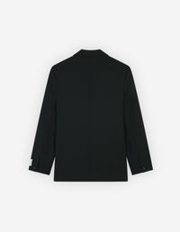 Veste courte et droite en laine - Black